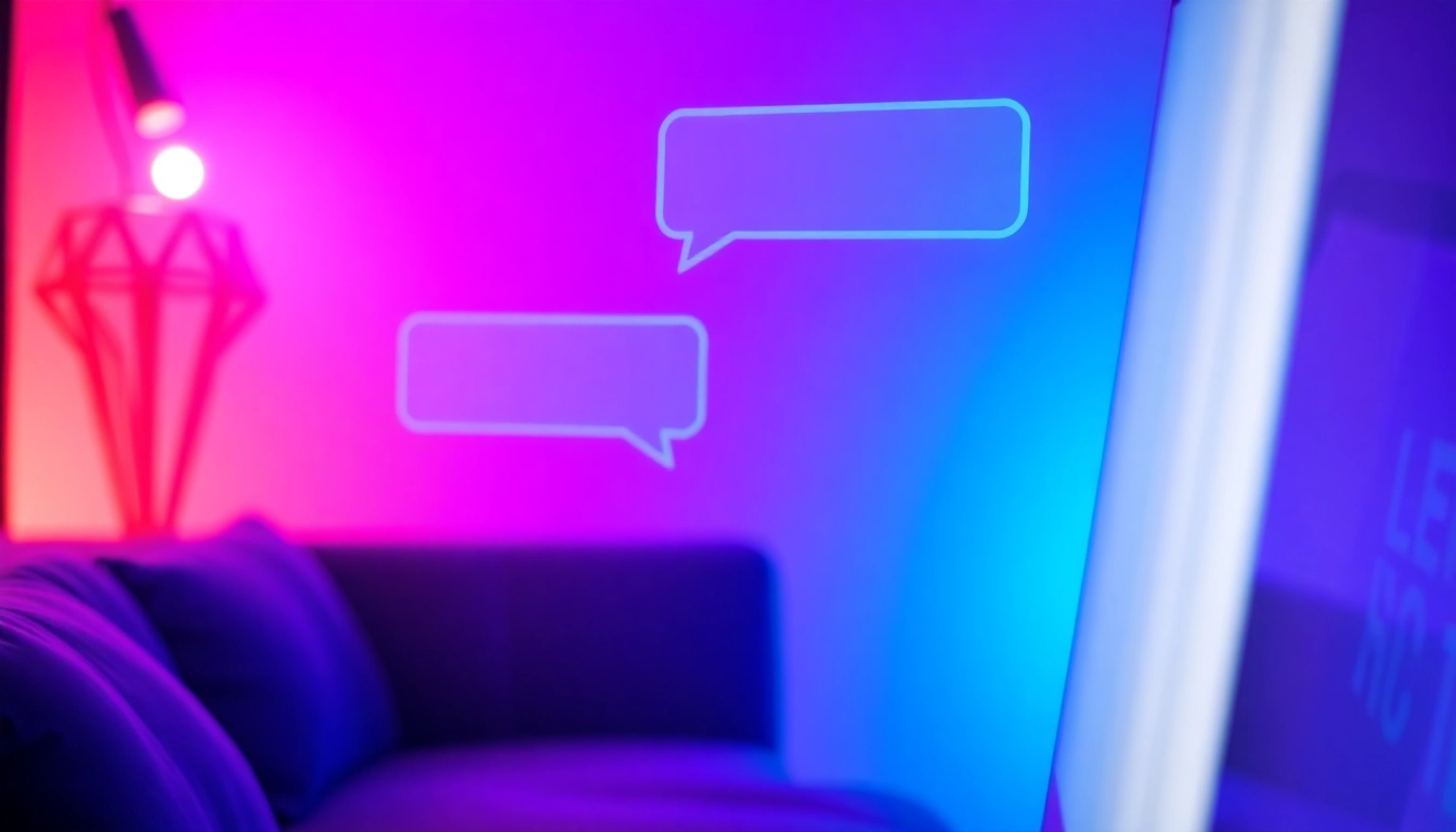 A modern digital chat interface showcasing AI conversations.