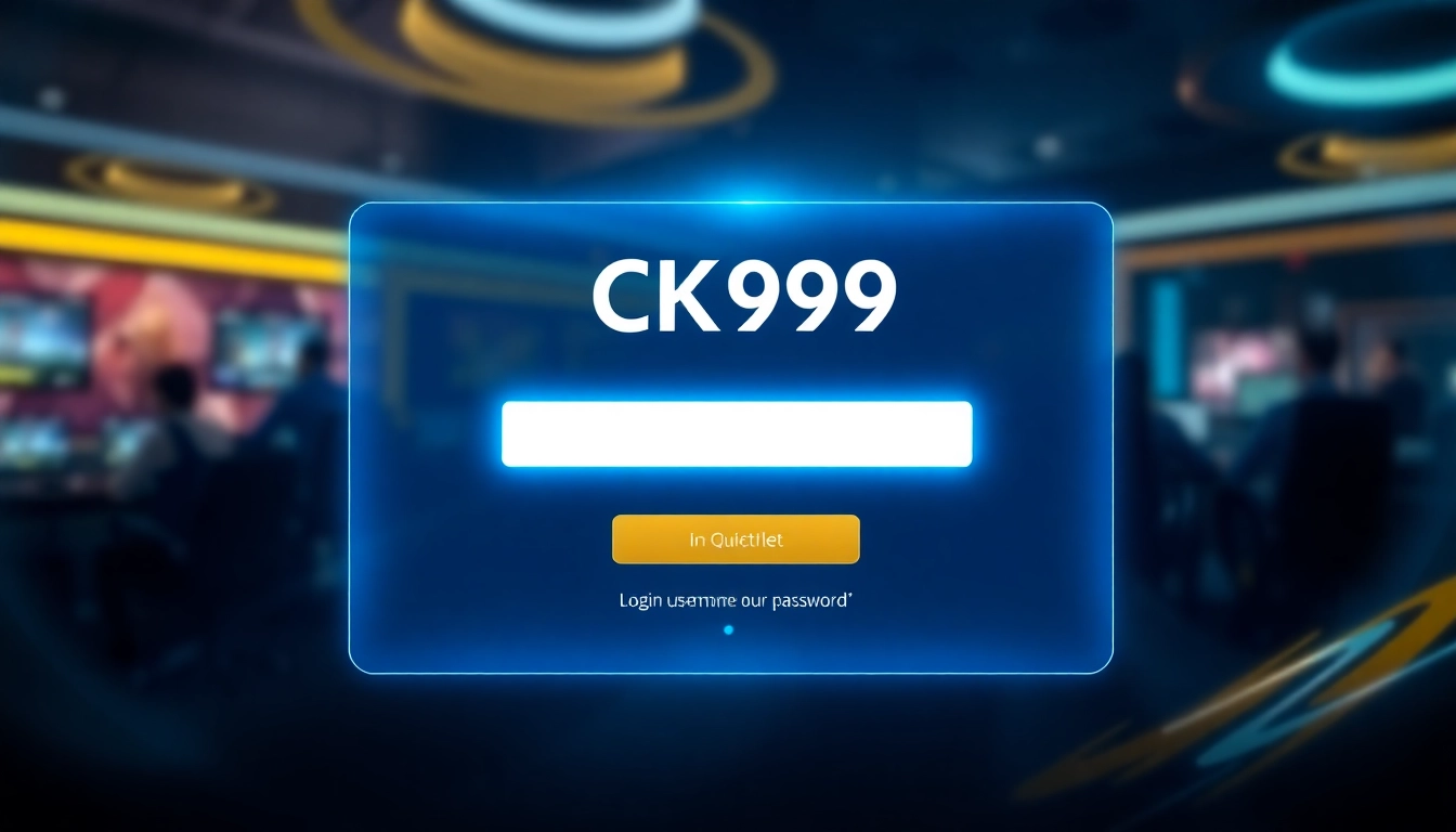 Efficient ck999 login process on a secure gaming platform with a user-friendly interface and modern design, ensuring quick access to casino services.