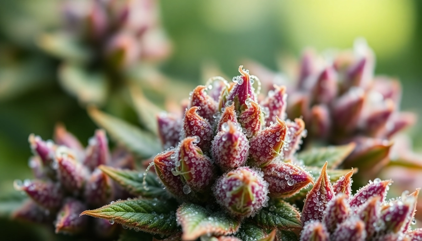 Cannabis products with highest THC content featuring dense, trichome-rich buds for potent effects.