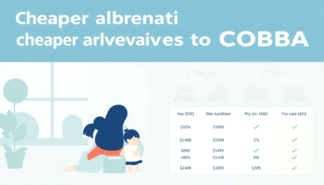 Compare cheaper alternatives to COBRA insurance with ACA plans and private options.