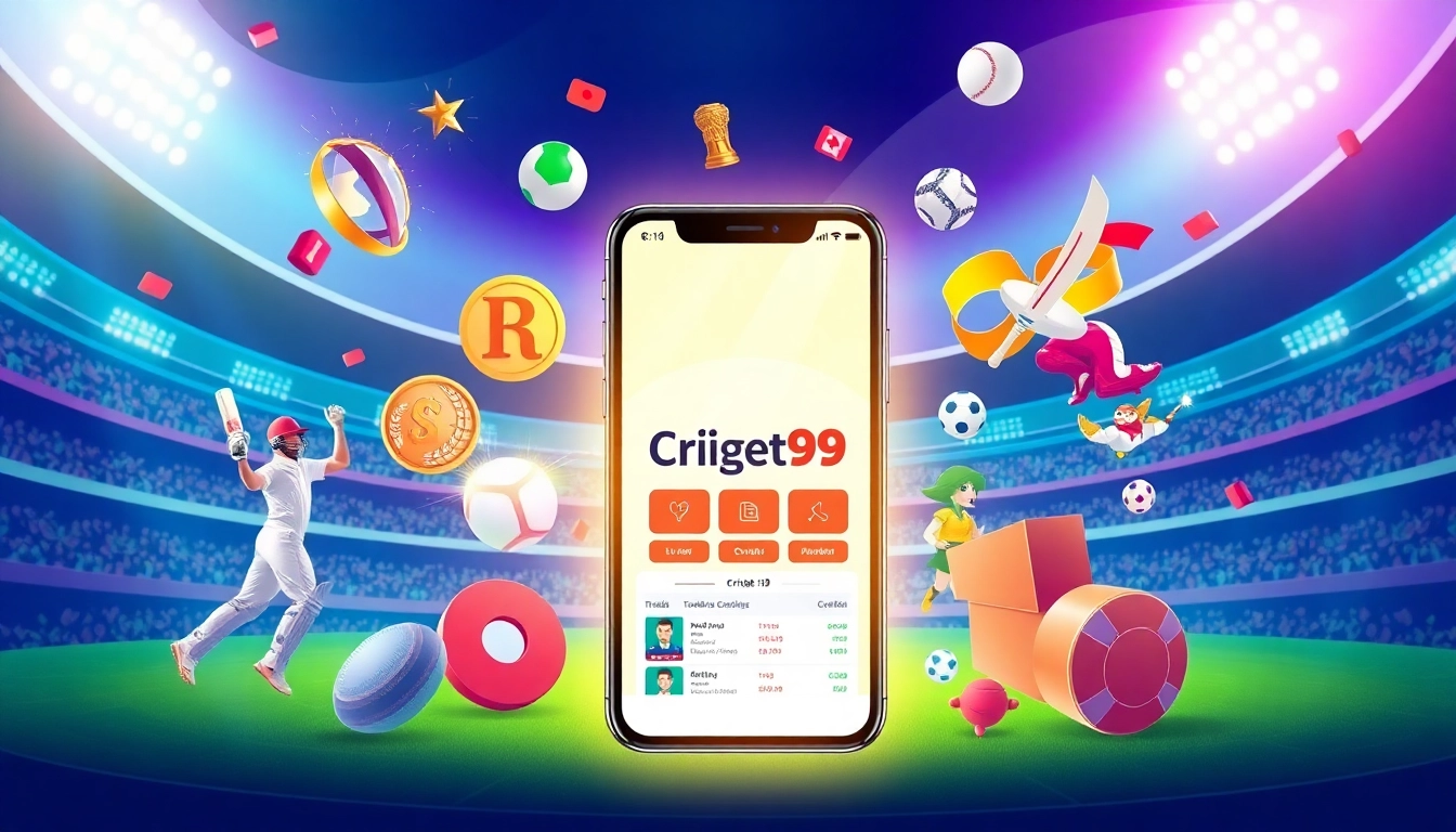 Cricbet99 win showcases an engaging sports betting scene with cricket and online betting
