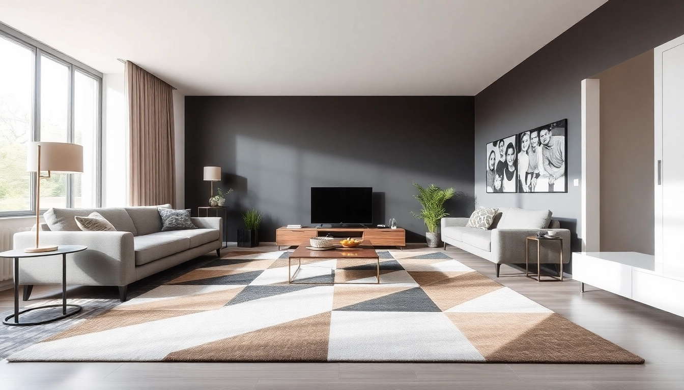 Stylish modern Tappeti moderni Milano elevate home interiors with elegant design and vibrant