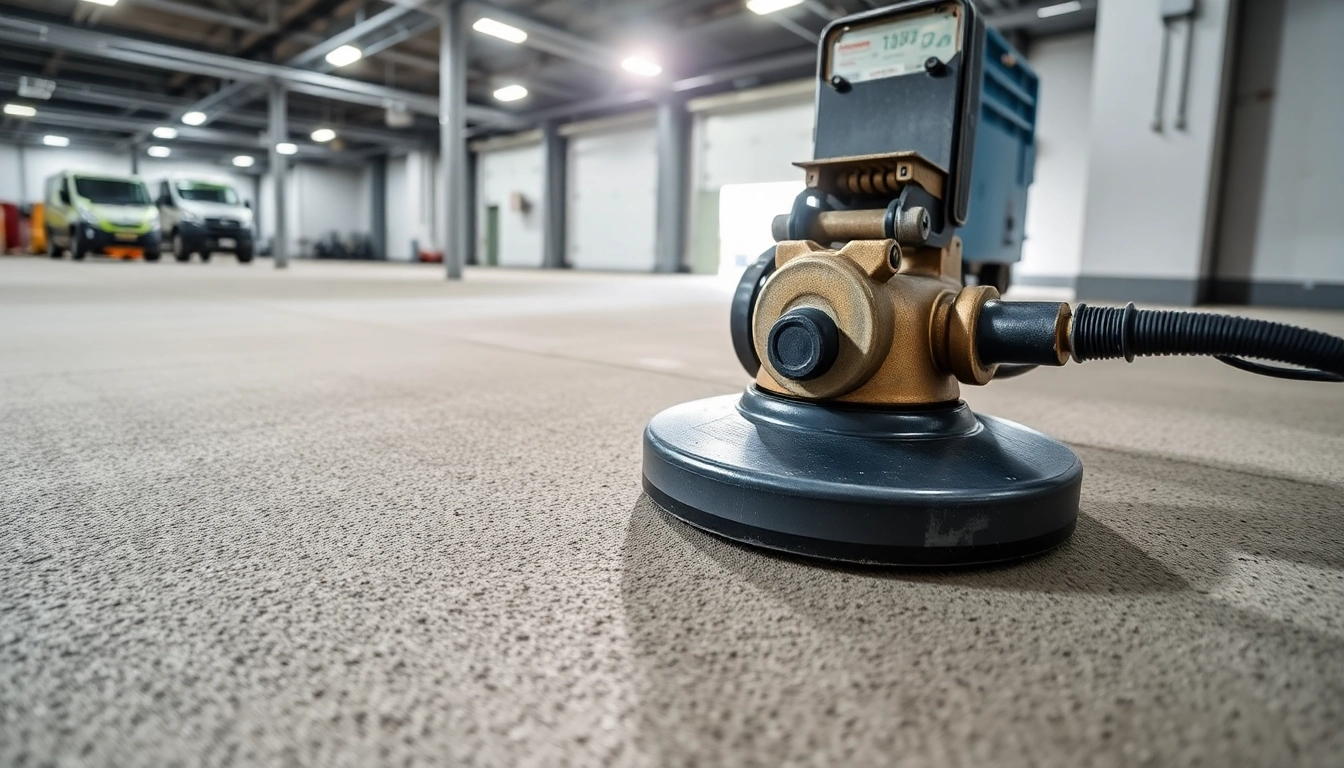 Concrete grinding Birmingham specialists demonstrate professional surface preparation on