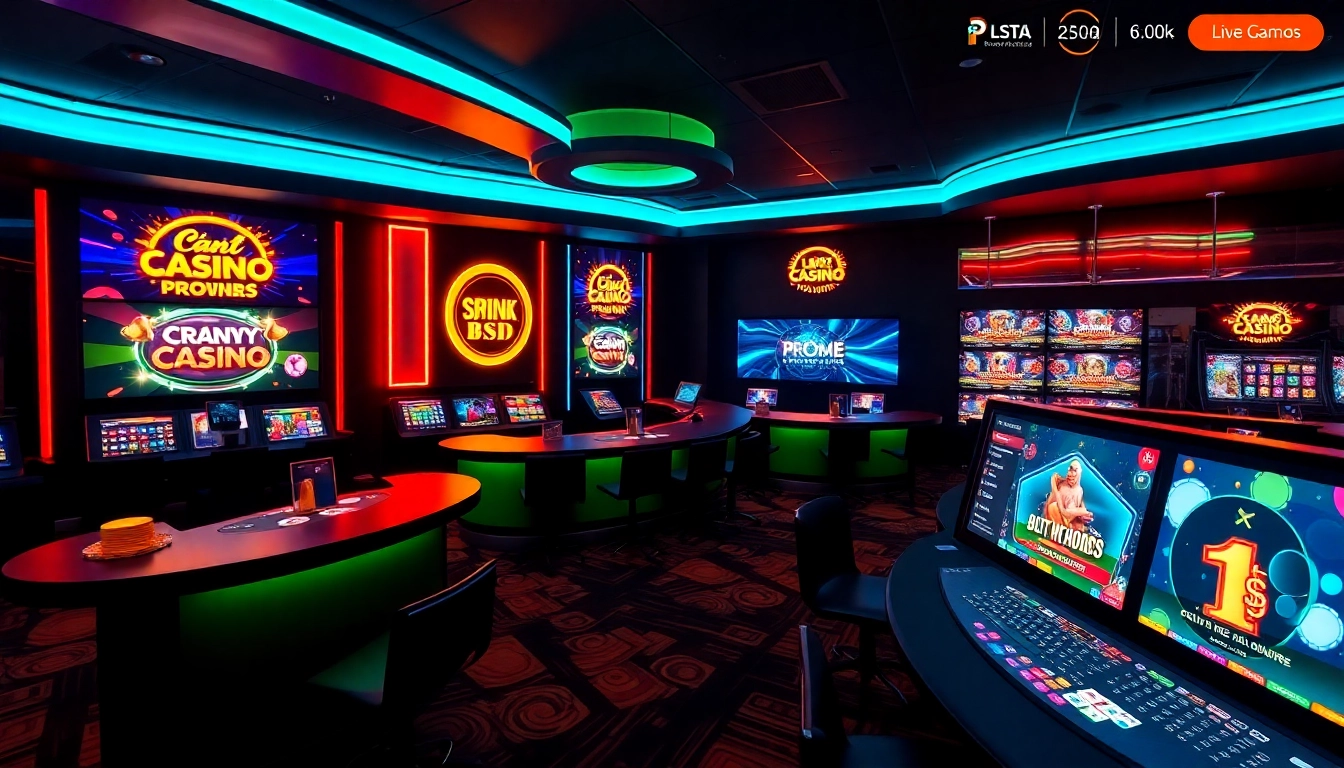 Vibrant casino siteleri homepage showcasing live casino games and colorful graphics for